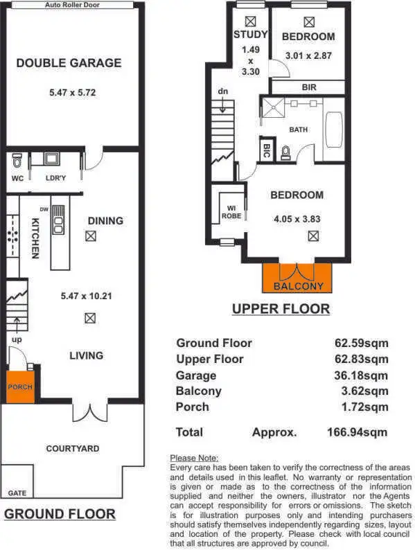 Floorplan of Homely townhouse listing, 25 Third Street, Brompton SA 5007