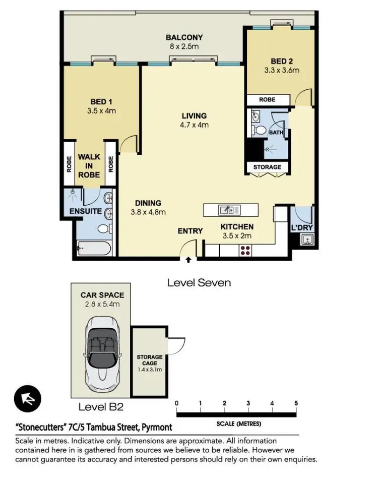 Floorplan of Homely apartment listing, 7C/5 Tambua Street, Pyrmont NSW 2009