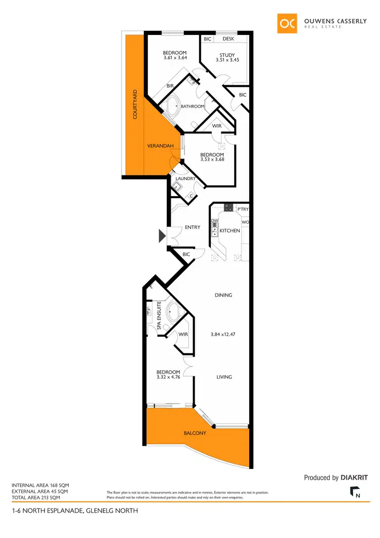 Floorplan of Homely apartment listing, 1/6 North Esplanade, Glenelg North SA 5045