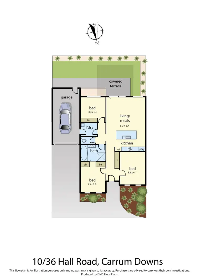 Floorplan of Homely unit listing, 10/36 Hall Road, Carrum Downs VIC 3201