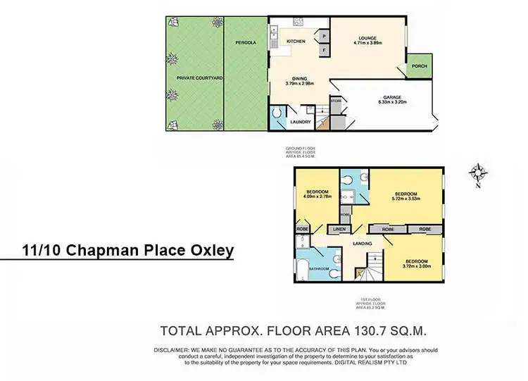 Floorplan of Homely townhouse listing, 11/10 Chapman Place, Oxley QLD 4075