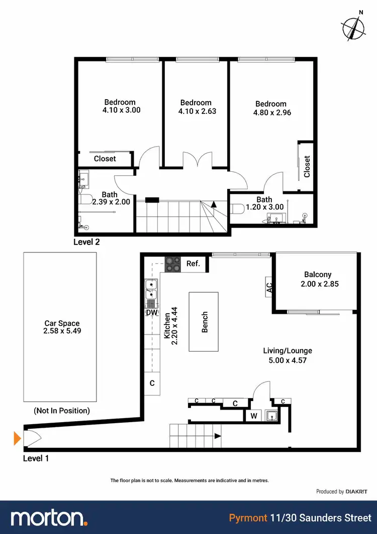 Floorplan of Homely apartment listing, 11/30 Saunders Street, Pyrmont NSW 2009