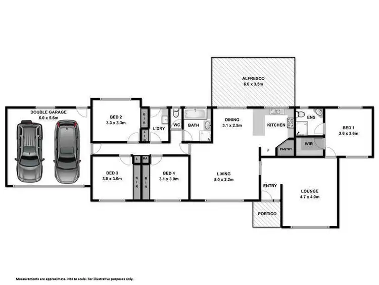 Floorplan of Homely house listing, 20 Saunders Crescent, Wodonga VIC 3690