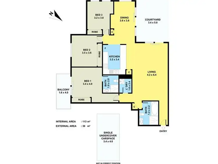 Floorplan of Homely unit listing, 134/360 The Horsley Drive, Fairfield NSW 2165