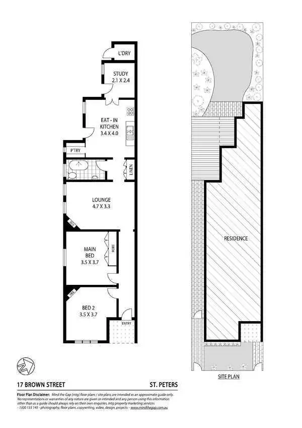 Floorplan of Homely house listing, 17 Brown Street, St Peters NSW 2044
