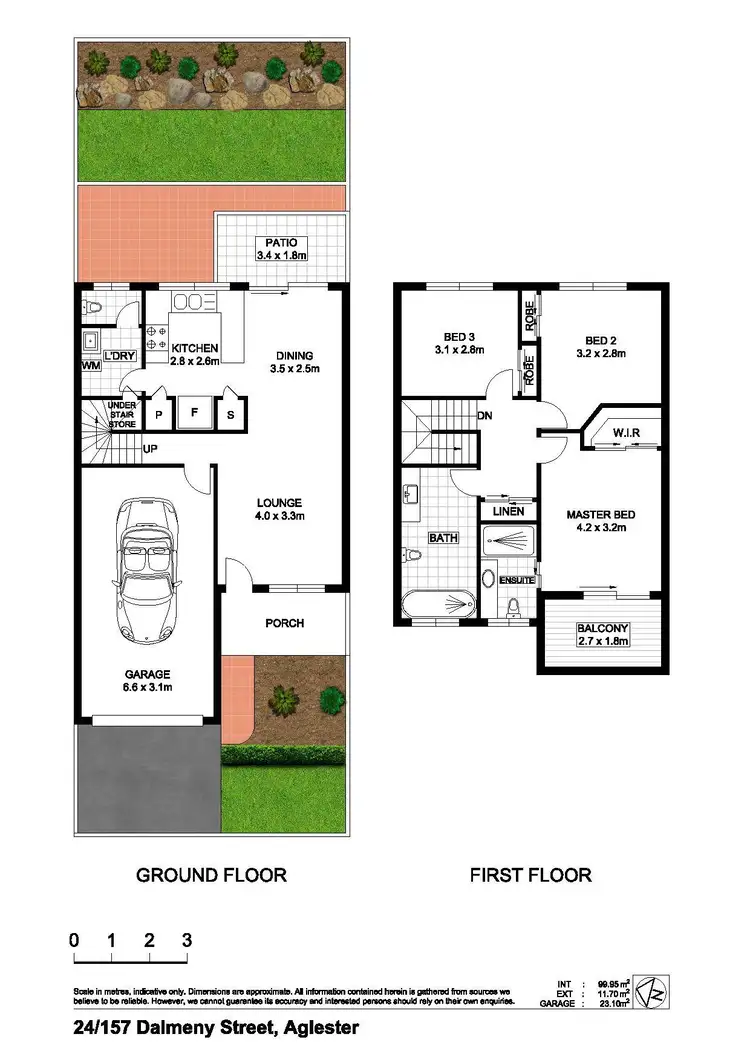 Floorplan of Homely townhouse listing, 24/157 Dalmeny Street, Algester QLD 4115