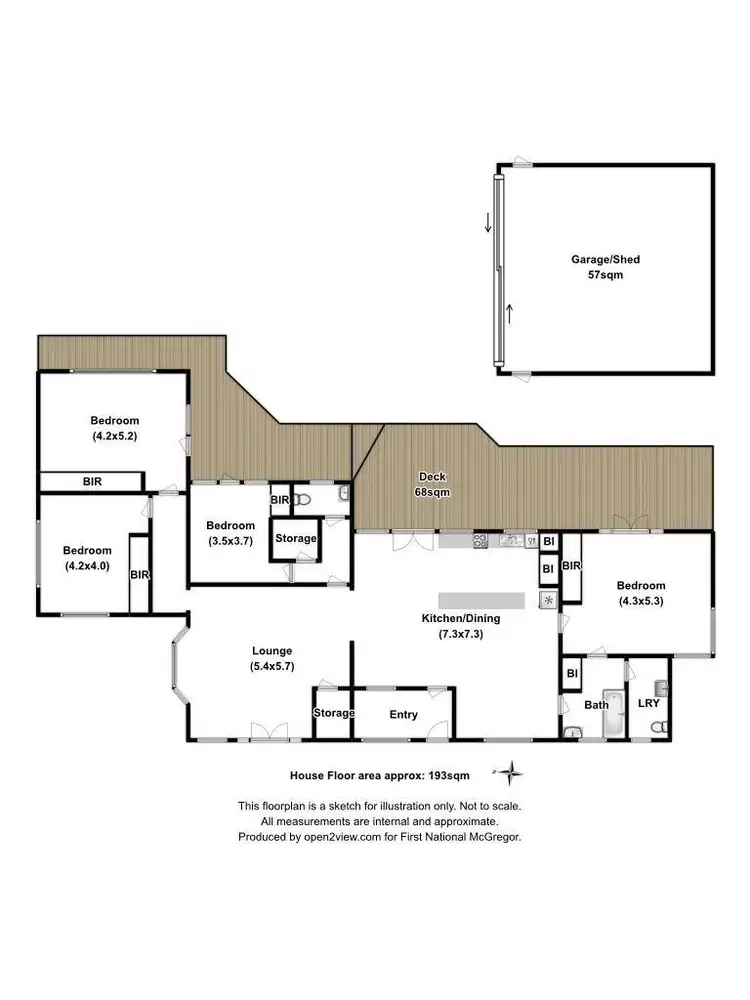 Floorplan of Homely house listing, 343 Whittons Road, Kettering TAS 7155