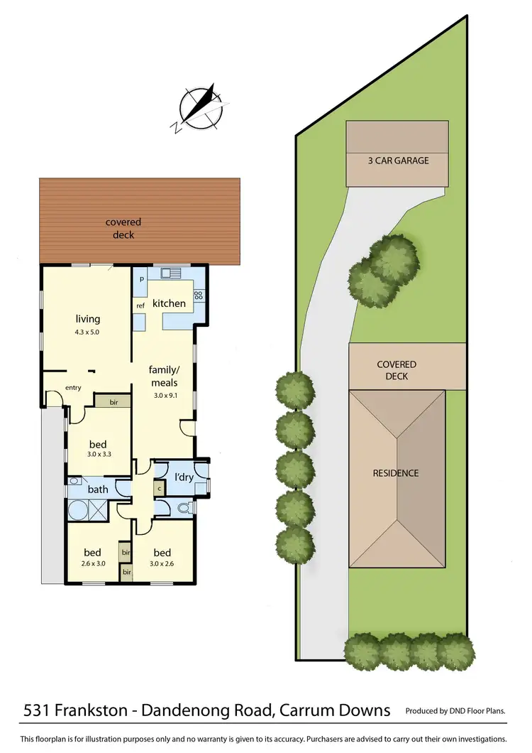 Floorplan of Homely house listing, 531 Frankston-Dandenong Road, Carrum Downs VIC 3201