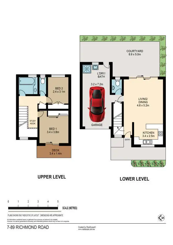Floorplan of Homely townhouse listing, 7/89 Richmond Road, Morningside QLD 4170
