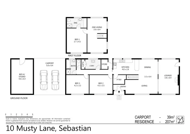 Floorplan of Homely house listing, 10 Musty Lane, Sebastian VIC 3556