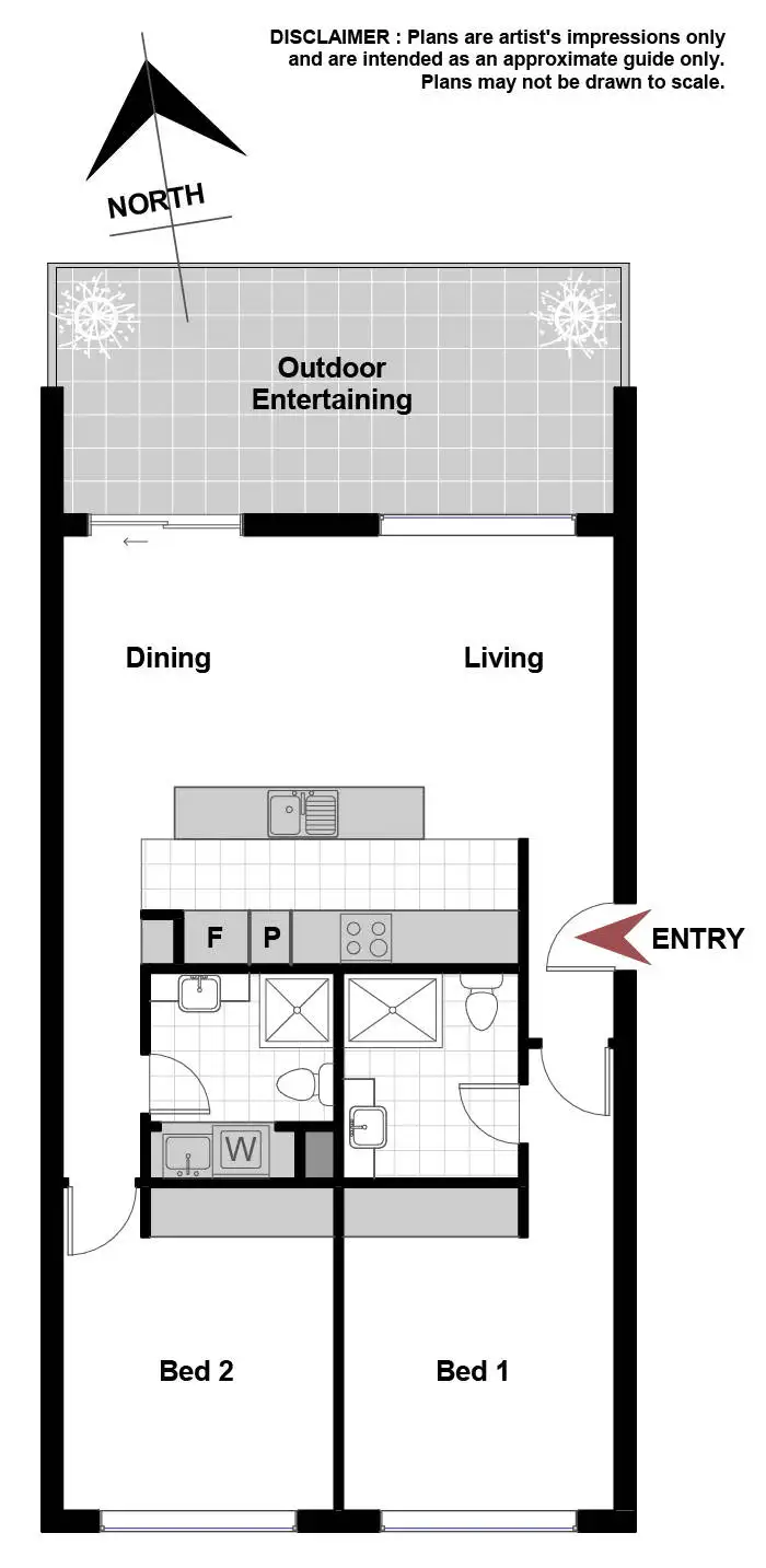 Floorplan of Homely apartment listing, 10/65 Torrens Street, Braddon ACT 2612