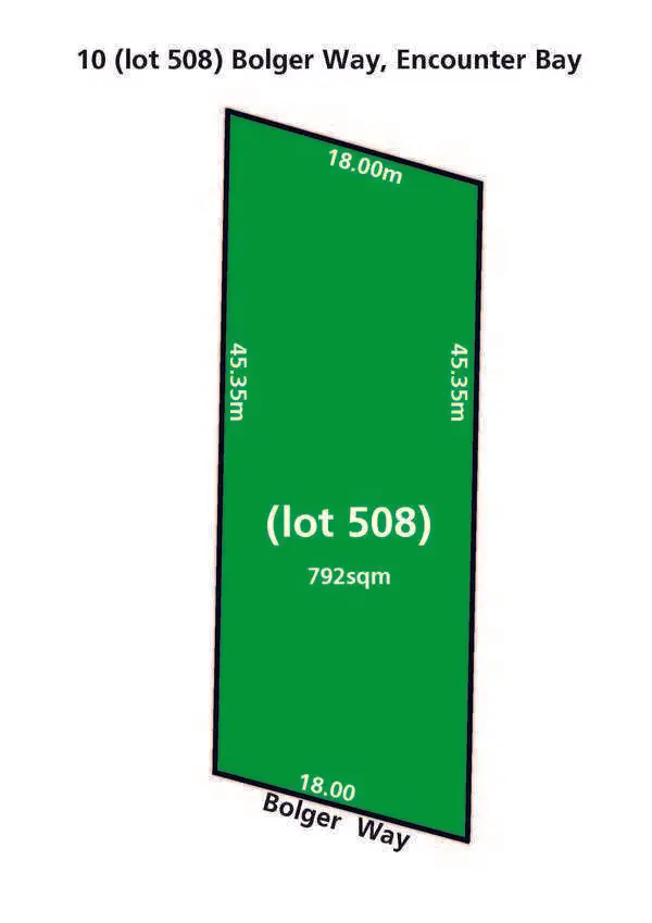 Floorplan of Homely land listing, 10 Bolger Way, Encounter Bay SA 5211