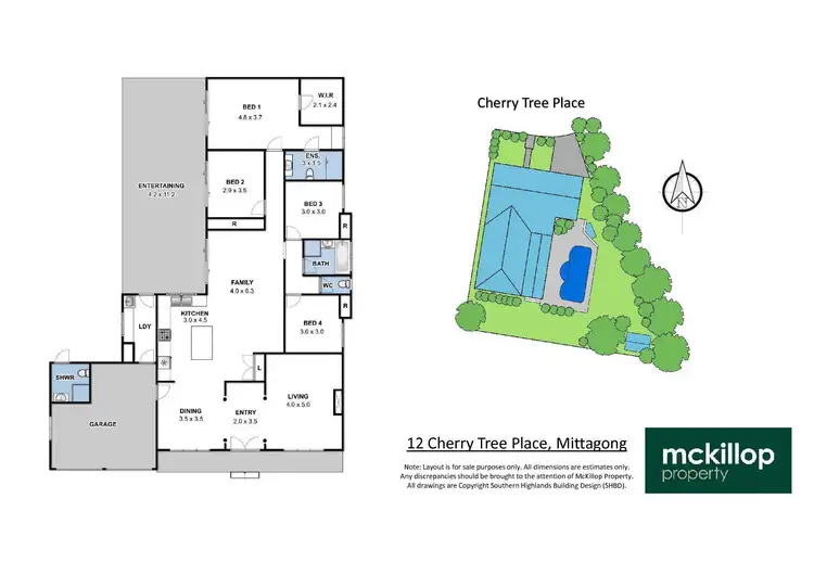 Floorplan of Homely house listing, 12 Cherry Tree Place, Mittagong NSW 2575