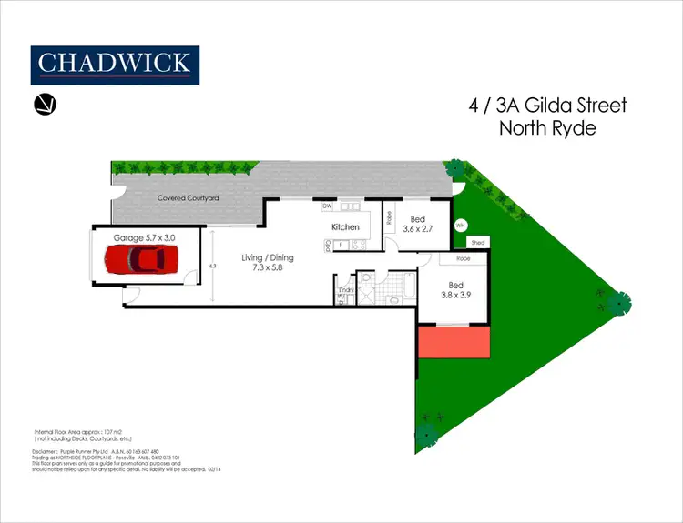 Floorplan of Homely villa listing, 4/3A Gilda Street, North Ryde NSW 2113