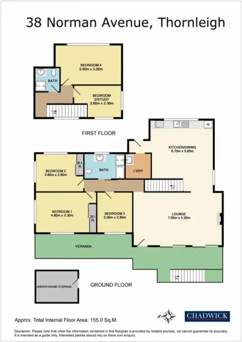 Floorplan of Homely house listing, 38 Norman Avenue, Thornleigh NSW 2120