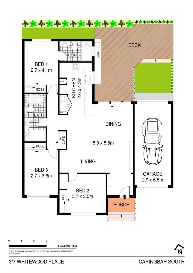 Floorplan of Homely villa listing, 3/7 Whitewood Place, Caringbah South NSW 2229