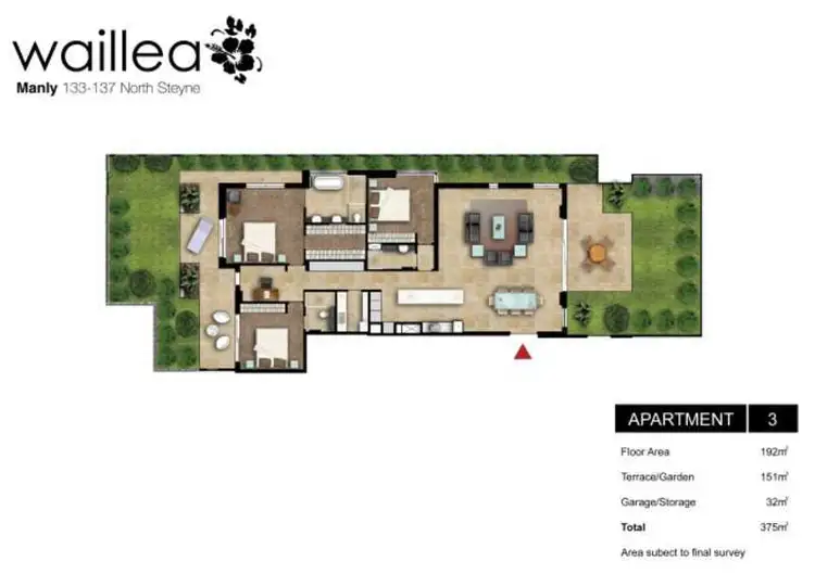 Floorplan of Homely apartment listing, 3/133-137 North Steyne, Manly NSW 2095