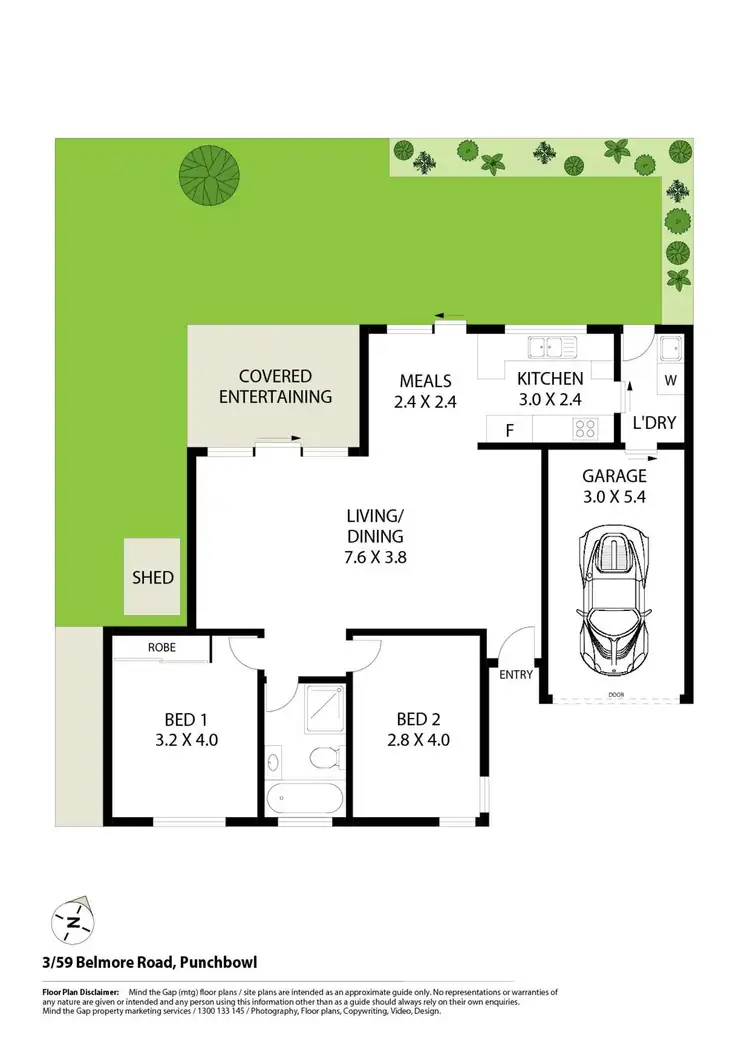 Floorplan of Homely villa listing, 3/59 Belmore Road, Punchbowl NSW 2196