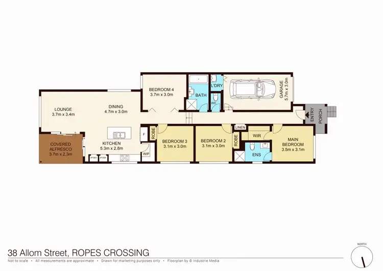Floorplan of Homely house listing, 38 Allom Street, Ropes Crossing NSW 2760