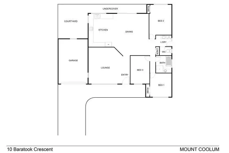 Floorplan of Homely house listing, 10 Baratook Crescent, Mount Coolum QLD 4573