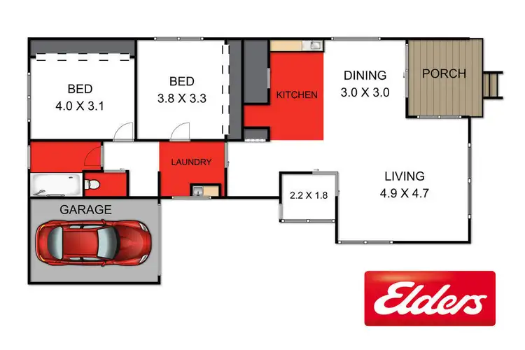Floorplan of Homely house listing, 4 McKean Street, Bairnsdale VIC 3875