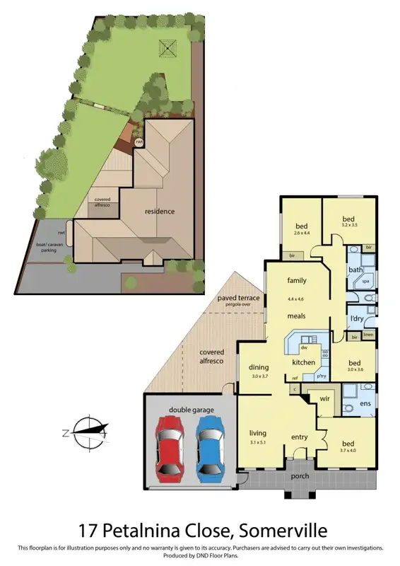 Floorplan of Homely house listing, 17 Petalnina Close, Somerville VIC 3912