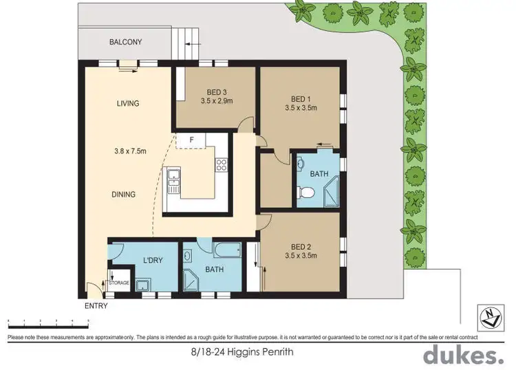 Floorplan of Homely apartment listing, 8/18-24 Higgins Street, Penrith NSW 2750
