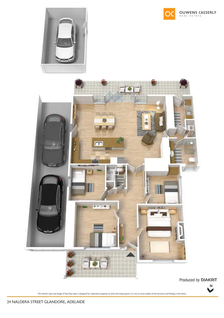 Floorplan of Homely house listing, 24 Naldera Street, Glandore SA 5037