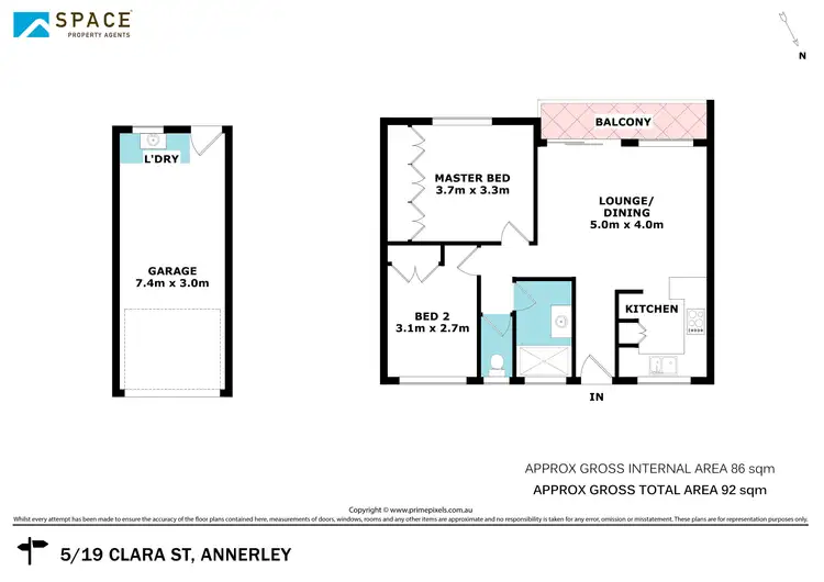Floorplan of Homely unit listing, 5/19 Clara Street, Annerley QLD 4103