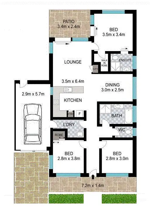 Floorplan of Homely house listing, 20 Alfred Place, Springfield Lakes QLD 4300