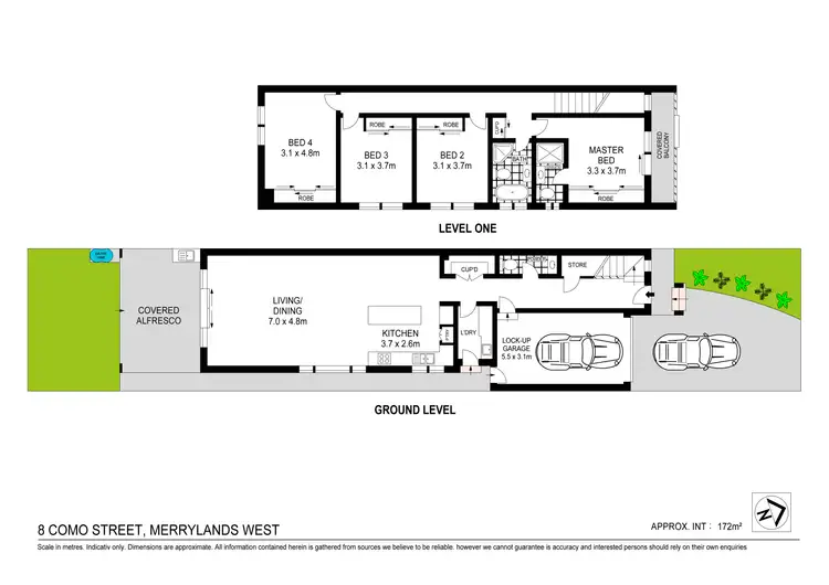 Floorplan of Homely semi-detached listing, 8 Como Street, Merrylands NSW 2160