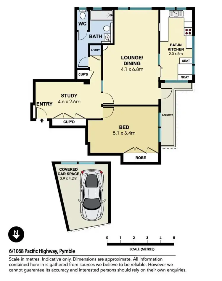 Floorplan of Homely apartment listing, 6/1068 Pacific Highway, Pymble NSW 2073