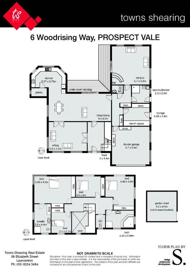 Floorplan of Homely house listing, 6 Woodrising Way, Prospect Vale TAS 7250
