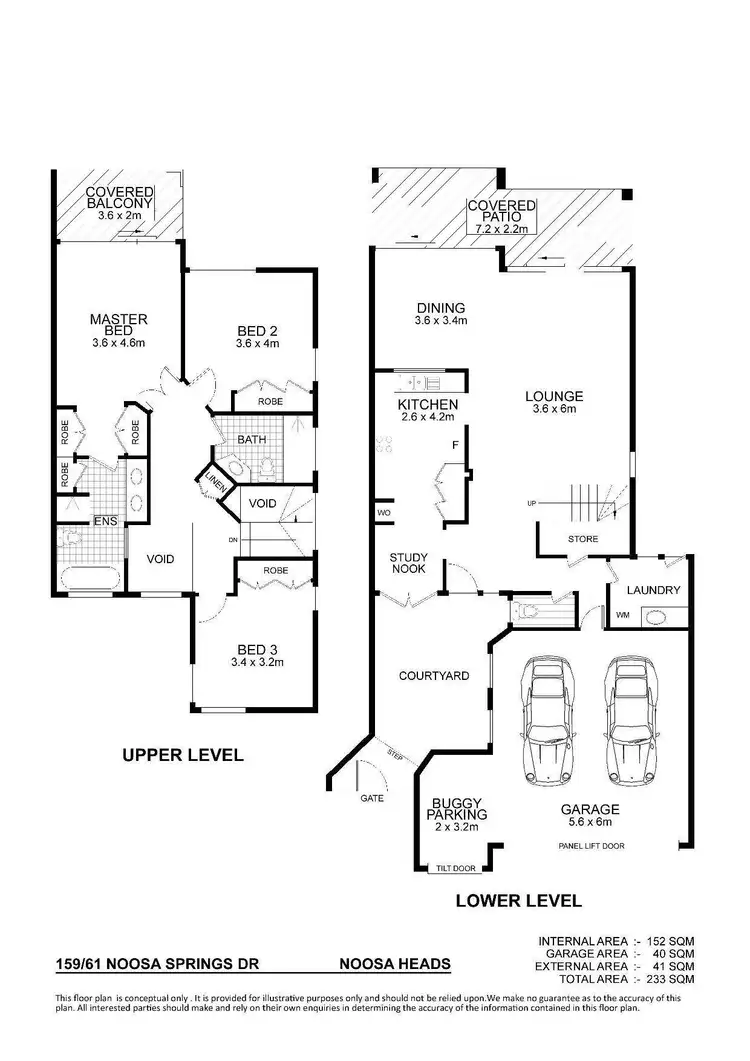 Floorplan of Homely townhouse listing, 159/61 Noosa Springs Drive, Noosa Heads QLD 4567
