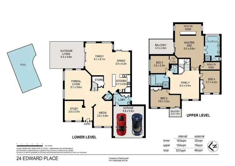 Floorplan of Homely house listing, 24 Edward Place, Sinnamon Park QLD 4073