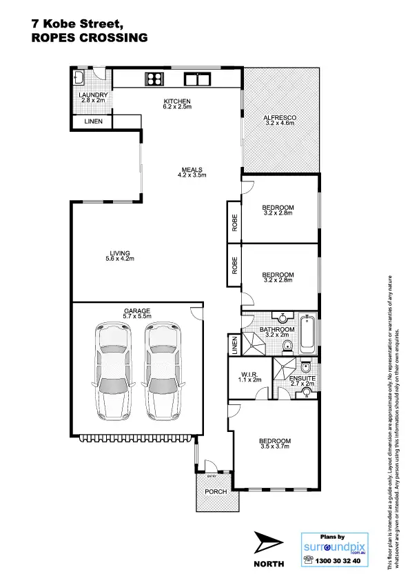 Floorplan of Homely house listing, 7 Kobe Street, Ropes Crossing NSW 2760