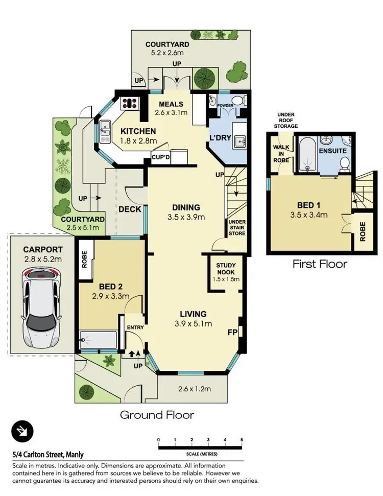 Floorplan of Homely apartment listing, 5/4 Carlton Street, Manly NSW 2095