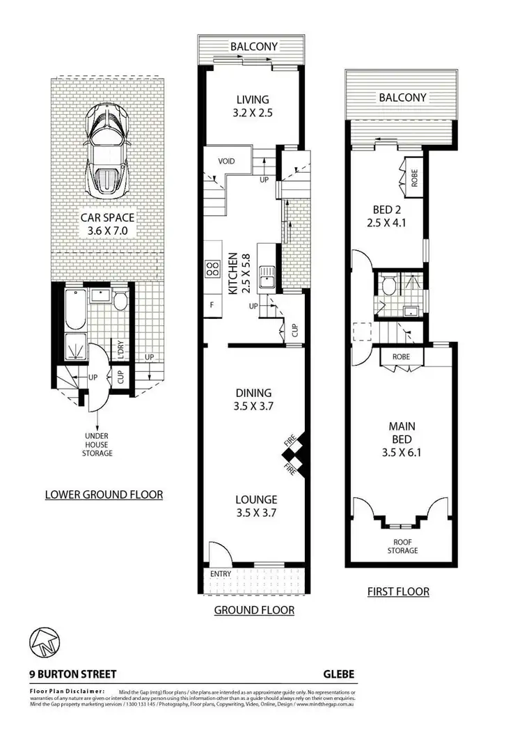 Floorplan of Homely house listing, 9 Burton Street, Glebe NSW 2037