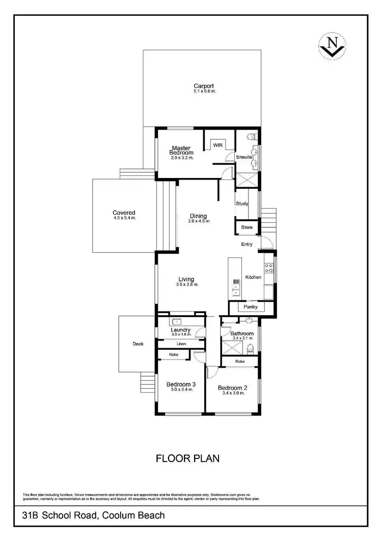Floorplan of Homely house listing, 31B School Road, Coolum Beach QLD 4573