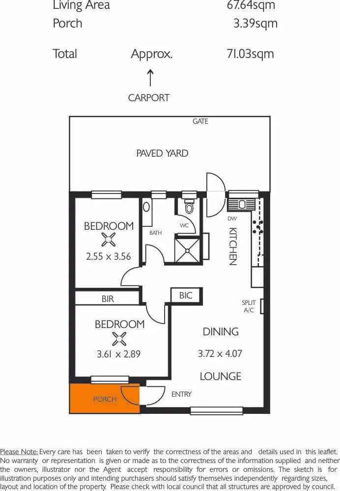 Floorplan of Homely unit listing, 13/33 Austral Terrace, Morphettville SA 5043