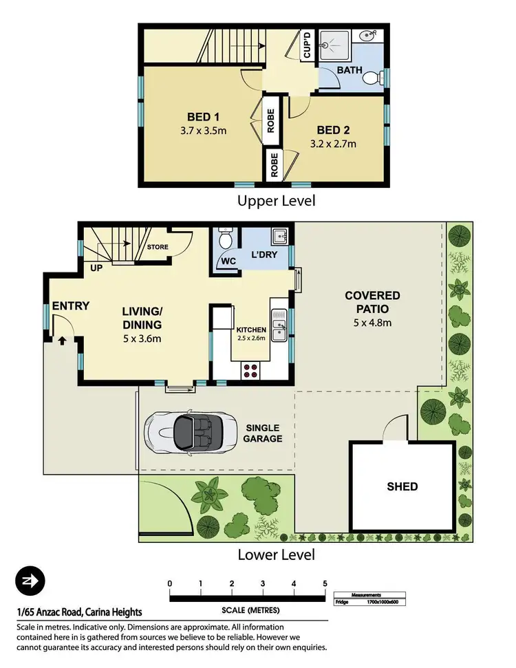 Floorplan of Homely townhouse listing, 1/65 Anzac Road, Carina Heights QLD 4152
