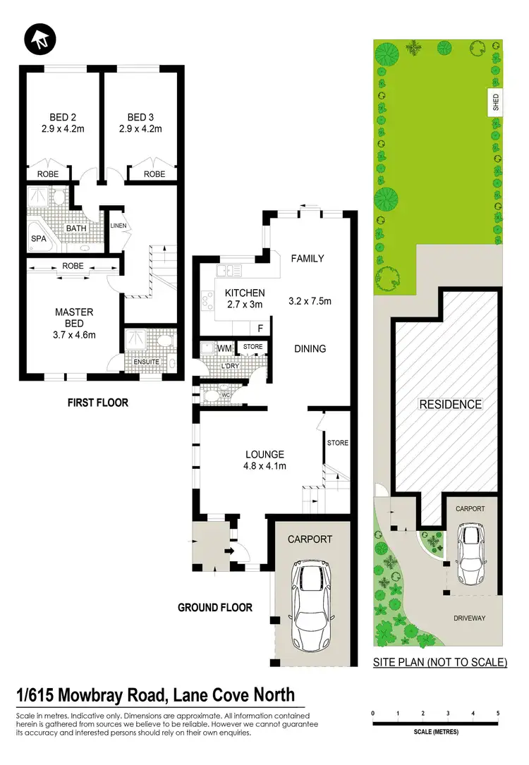 Floorplan of Homely townhouse listing, 1/615 Mowbray Road, Lane Cove NSW 2066