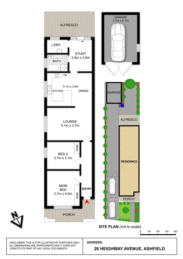 Floorplan of Homely house listing, 26 Heighway Avenue, Ashfield NSW 2131