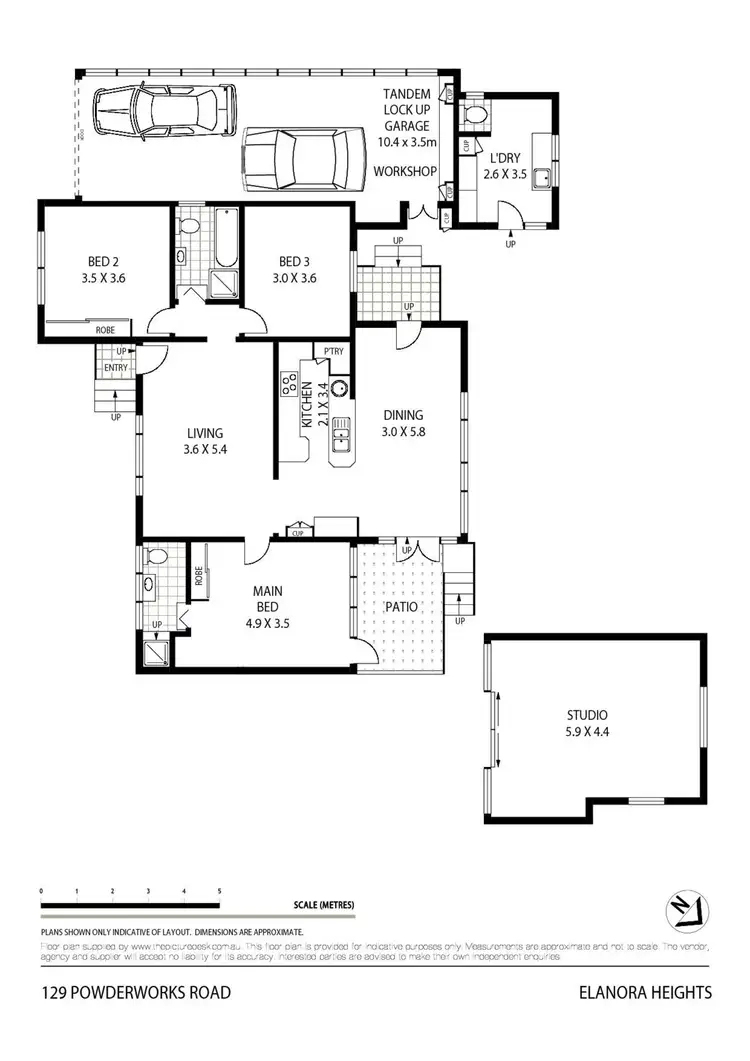 Floorplan of Homely house listing, 129 Powderworks Road, Elanora Heights NSW 2101