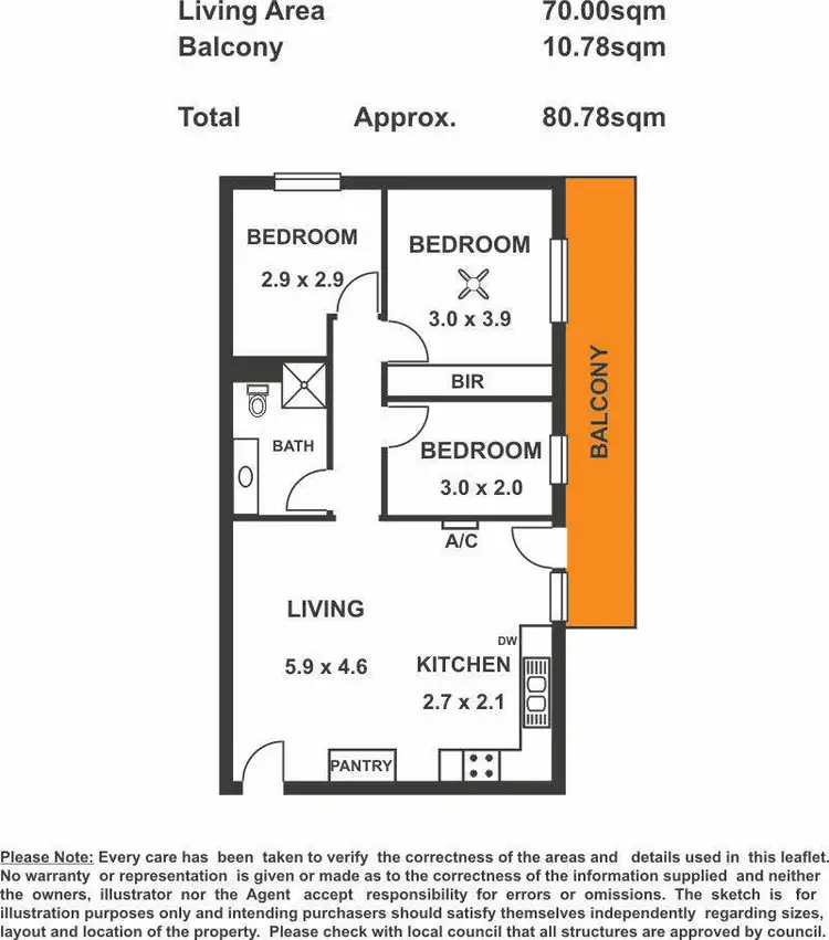 Floorplan of Homely apartment listing, 14/35 Nile Street, Glenelg SA 5045