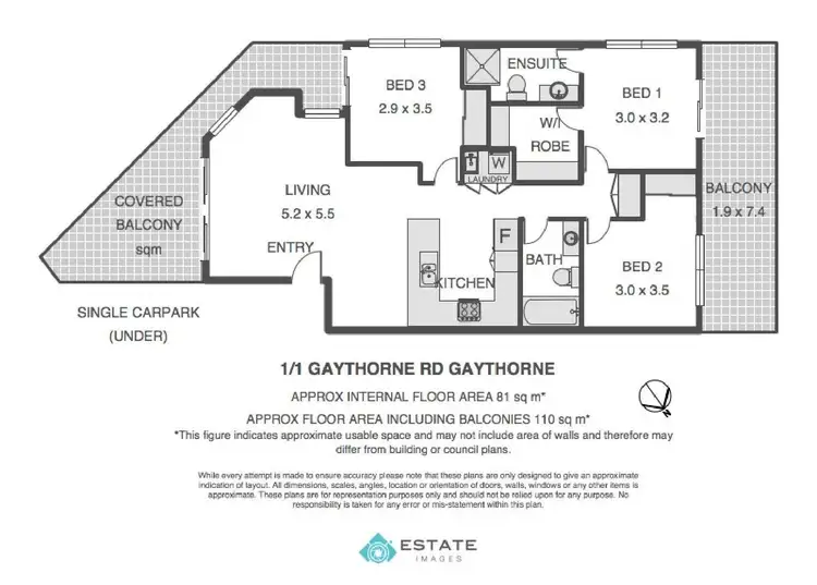 Floorplan of Homely unit listing, 1/1 Gaythorne Road, Gaythorne QLD 4051
