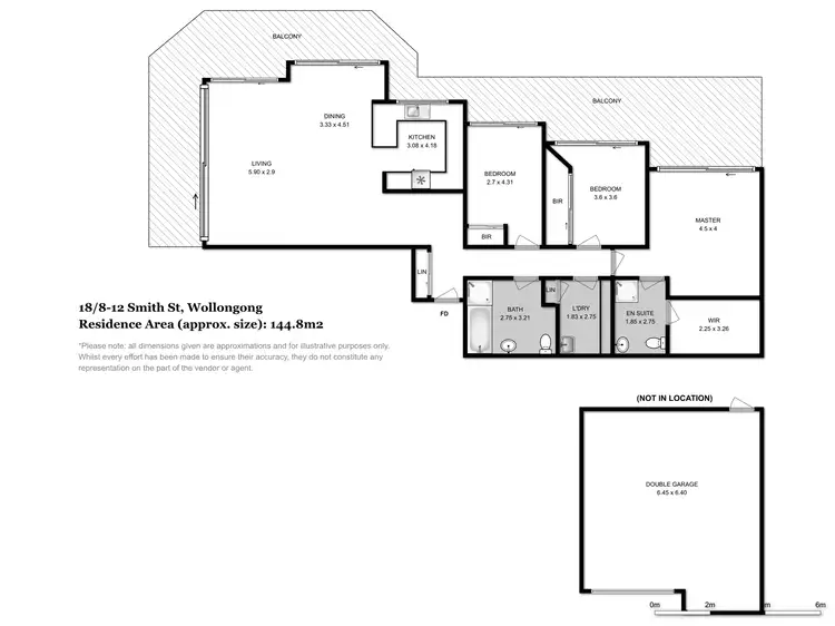 Floorplan of Homely apartment listing, 18/8-12 Smith Street, Wollongong NSW 2500