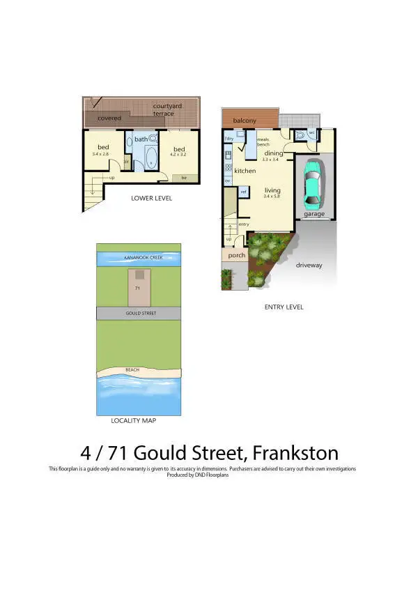 Floorplan of Homely unit listing, 4/71 Gould Street, Frankston VIC 3199