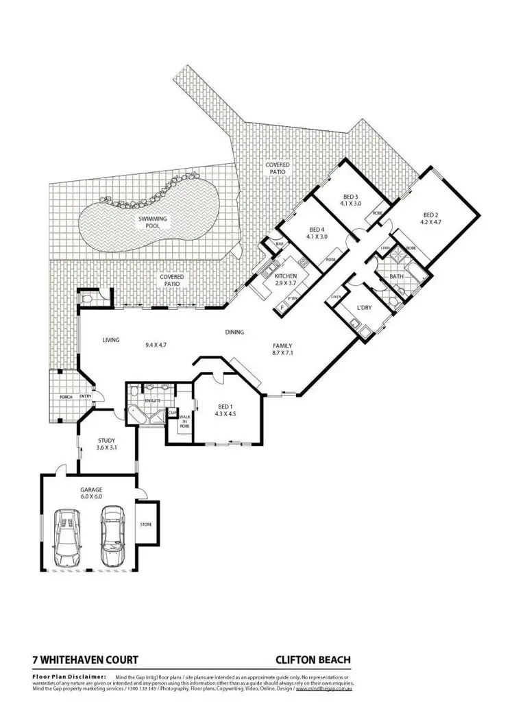 Floorplan of Homely house listing, 7 Whitehaven Court, Clifton Beach QLD 4879