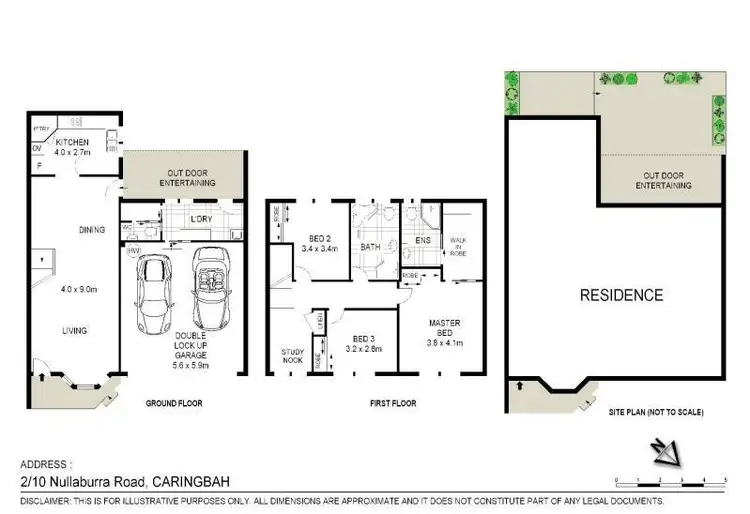 Floorplan of Homely townhouse listing, 2/10 Nullaburra Road, Caringbah NSW 2229